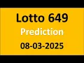 Lotto 649 Winning Numbers 08-03-2025 Lotto 649 lucky numbers Lotto 649 number generator