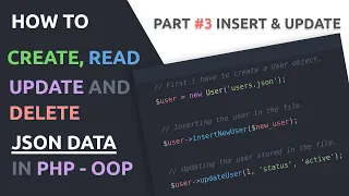 03 Insert and update data in a json file CRUD Application with JSON and PHP