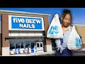 Doing My Nails for CHEAP with FIVE BELOW Products