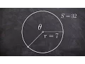 Finding theta given the arc length and radius