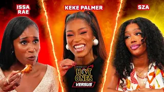 keke palmer vs sza vs issa rae hot ones versus