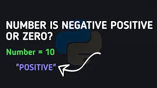 Python Program to Check if a Number is Positive Negative or Zero