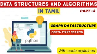 Master Depth First Search DFS in Graphs Tamil Data Structures Algorithms Tutorial with Python