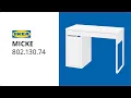 IKEA MICKE desk assembly instructions