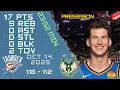 Branden Carlson Player Full High Lowlights vs BUCKS 14 10 2025 NBA PRESEASON Game
