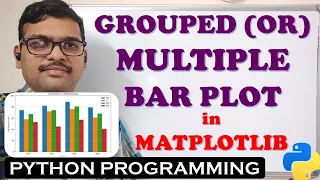 GROUPED BAR CHART MULTIPLE BAR CHART WITH EXAMPLE MATPLOTLIB LIBRARY PYTHON PROGRAMMING