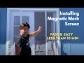 Magnetic Screen Door Fast Easy Mesh Screen Install for My Office