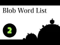 2 Blob Word List blob words inTextBlob