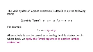 3 Lambda Calculus Syntax