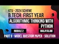 KTU BTECH 2024 First Semester-Algorithmic Thinking with Python - Module 2