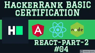 HackerRank React Basic certification Part-2