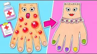 😱 Бумажная рука в пятнышках?! Стань супер-врачом! 🩺✨