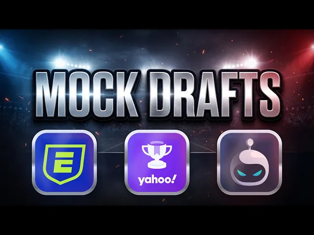Rapid Fire ESPN, Yahoo and Sleeper Fantasy Football Mock Drafts! artwork