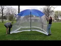 Review of ALPHA CAMP Screen House Tent Easy Setup Canopy - 13 X9 Blue