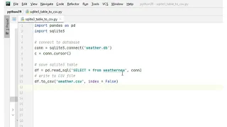 How to save CSV in sqlite3 Pandas Python3
