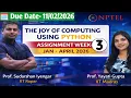 The Joy Of Computing Using Python Week-3 Assignment Solution Jan-April 2026
