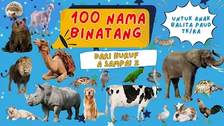 Download Nama Binatang Dari Huruf A Sampai Z | Mengenal 100 Nama Binatang | Untuk Anak Paud \u0026 TK/RA MP3