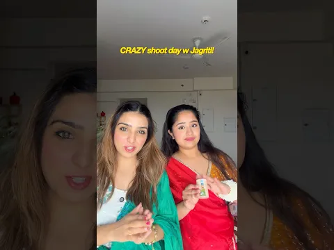 crazy SHOOT day w @Jagritikhuranalife 🥰💫 #minivlog #behindthescenes