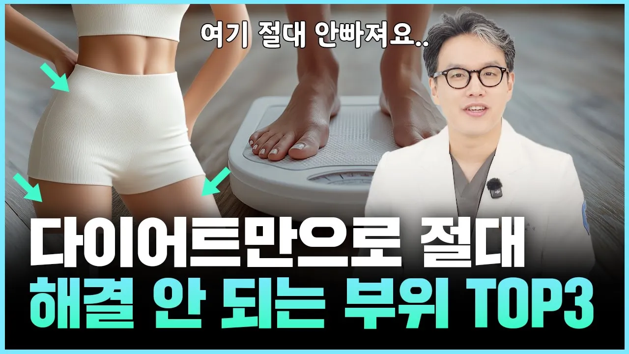 아무리 운동하고 식단 조절해도 잘 안빠지는 살들... 어떻게 빼야 할까?