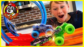 Monster Jam Race Cars & Monster Trucks TAG TEAM RACING COMPILATION