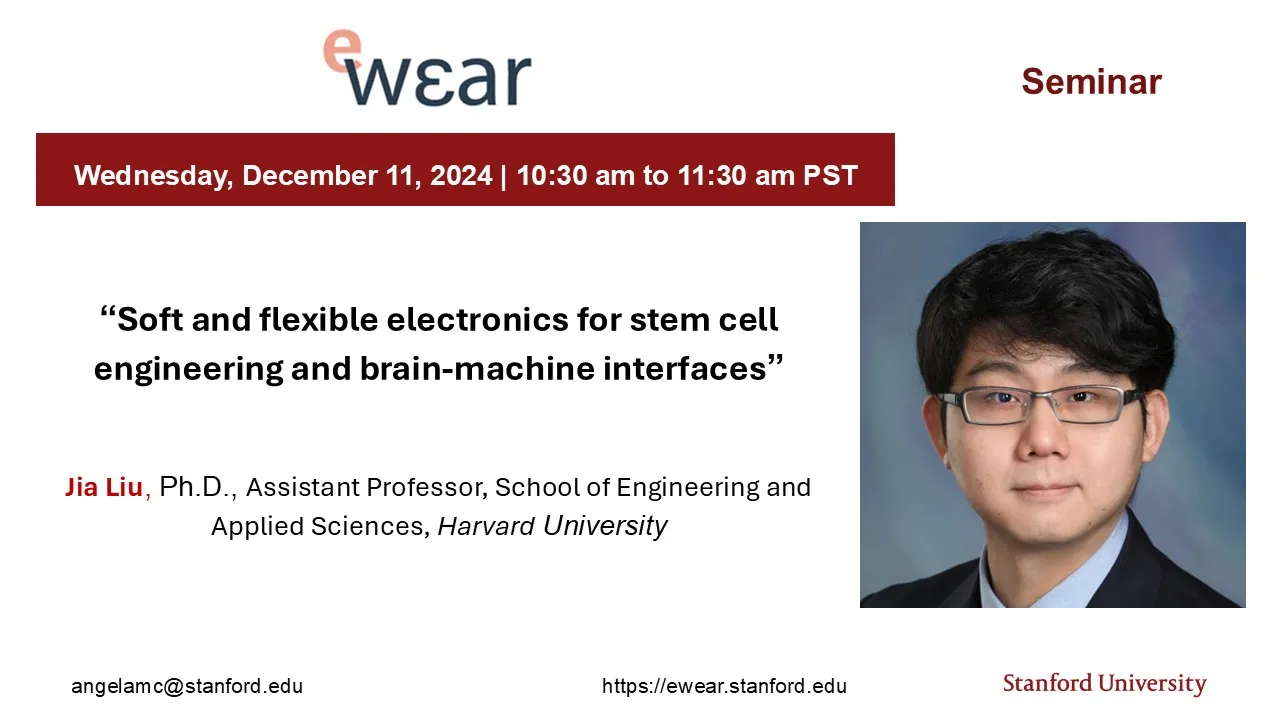 Soft and flexible electronics for stem cell engineering and brain-machine interfaces @ Stanford