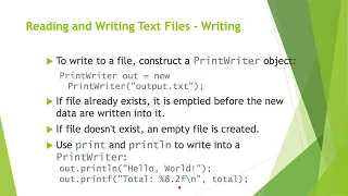 Big Java Chapter 11 and Exception Handling Part I