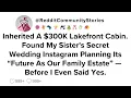 Download Lagu |FULL STORY| Inherited A $300K Lakefront Cabin. Found My Sister's Secret Wedding Instagram...