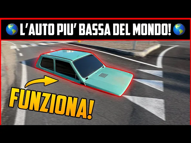 TESTIAMO L'AUTO PIU' BASSA DEL MONDO.