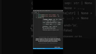 Python program to calculate addition subtraction product quotient and remainder floor division