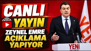 YENİ Parti Sözcüsü Zeynel Emre açıklama yapıyor