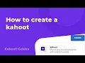 How to create a kahoot