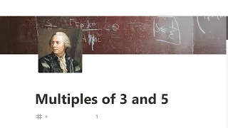001 - Multiples of 3 and 5