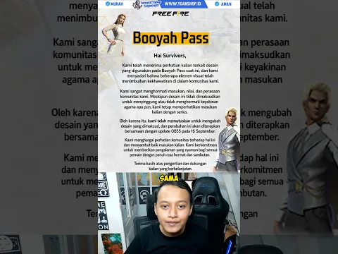 Booyah Pass September Dirubah Garena #freefire #shorts