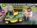 JOHN DEERE RX75 RER REAR ENGINE RIDING LAWNMOWER MODIFIED IGNITION SWITCH REASSEMBLY TEST DRIVE
