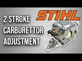 STIHL S 2 STROKE CARBURETOR TUNING PROCEDURE