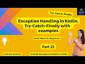 Exception Handling use of Try - catch