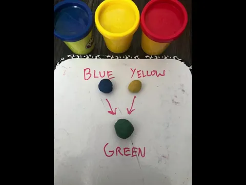 Color Mixing with Playdoh/Mixing brown color playdoh - how to mix playdough colors