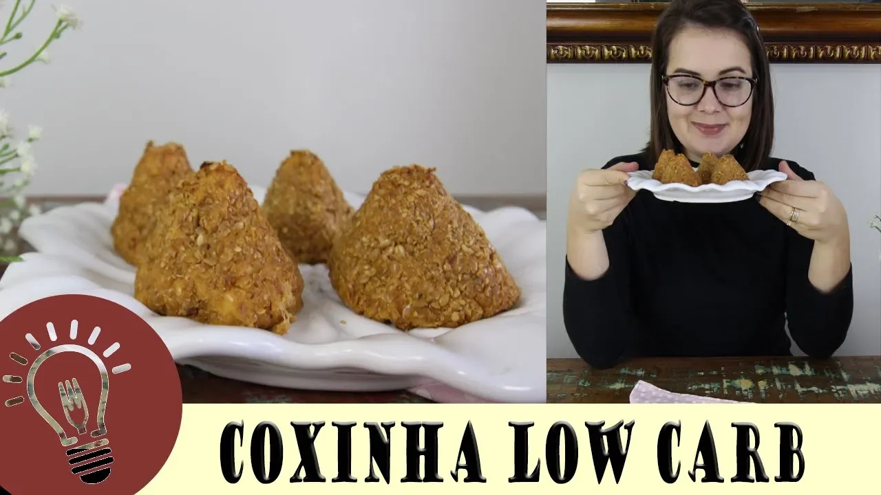 COXINHA LOW CARB SEM MASSA, SÓ RECHEIO