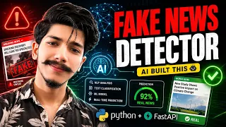 I Built an AI Fake News Detector with Python Machine Learning FastAPI Project