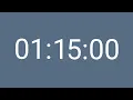 1 Hour 15 Minutes Timer - 75 Minutes Timer for Focus and Productivity