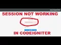 Session not working in Codeigniter