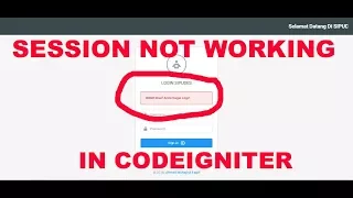 Session not working in Codeigniter