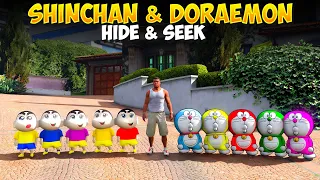 Download Franklin \u0026 Shinchan \u0026 Doremon playing Hide and seek in GTA 5 || Gta 5 Tamil MP3