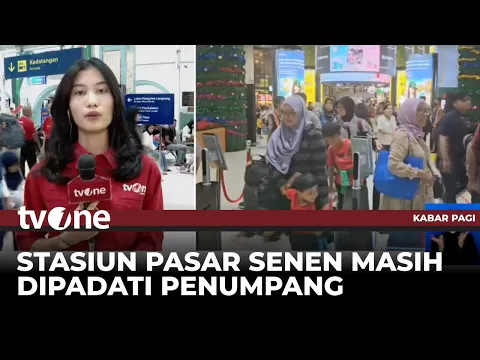 Arus Balik Libur Nataru di Stasiun Pasar Senen
