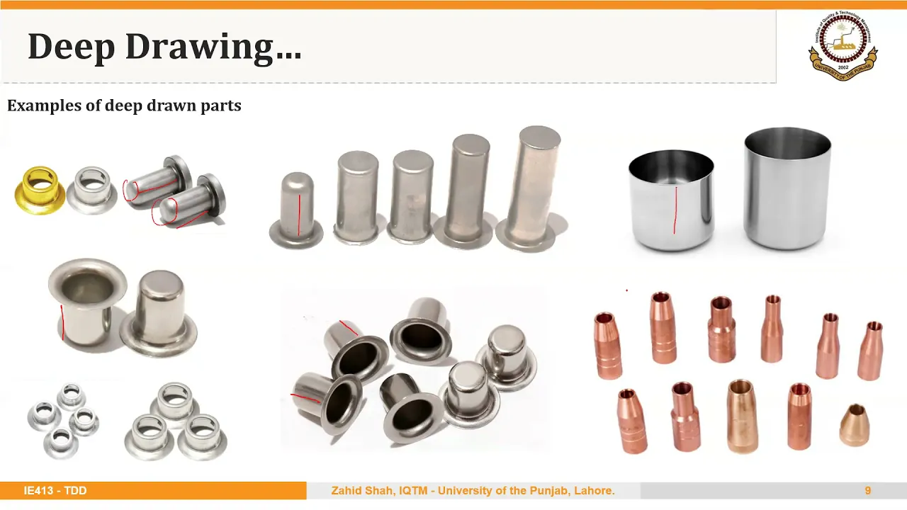 03_04_P1 Important Process Parameters in Sheet Metal Drawing or Deep Drawing