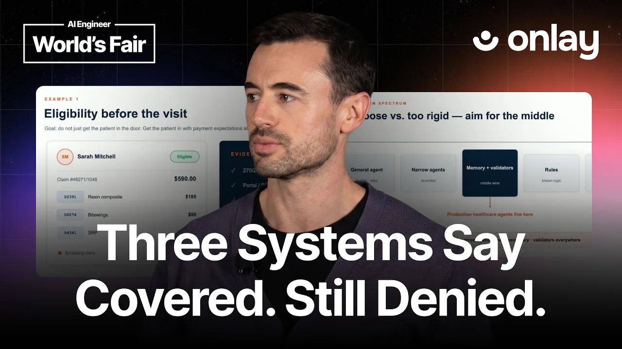 Healthcare’s Agent Bytecode: X12 as the Harness for AI Agents — Vasant Kearney, Onlay: video thumbnail