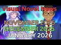 Winter Season Catchup Visual Novel 3 Month Recap