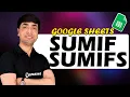 Google sheets Sumif Sumifs Function Google Sheets Step by Step in Hindi
