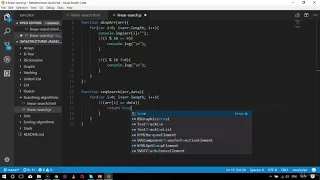 Linear and Sequential Search in JavaScript