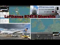 Lufthansa B747-8 FRA-ORD Diverted to Glasgow - Squawk 7700
